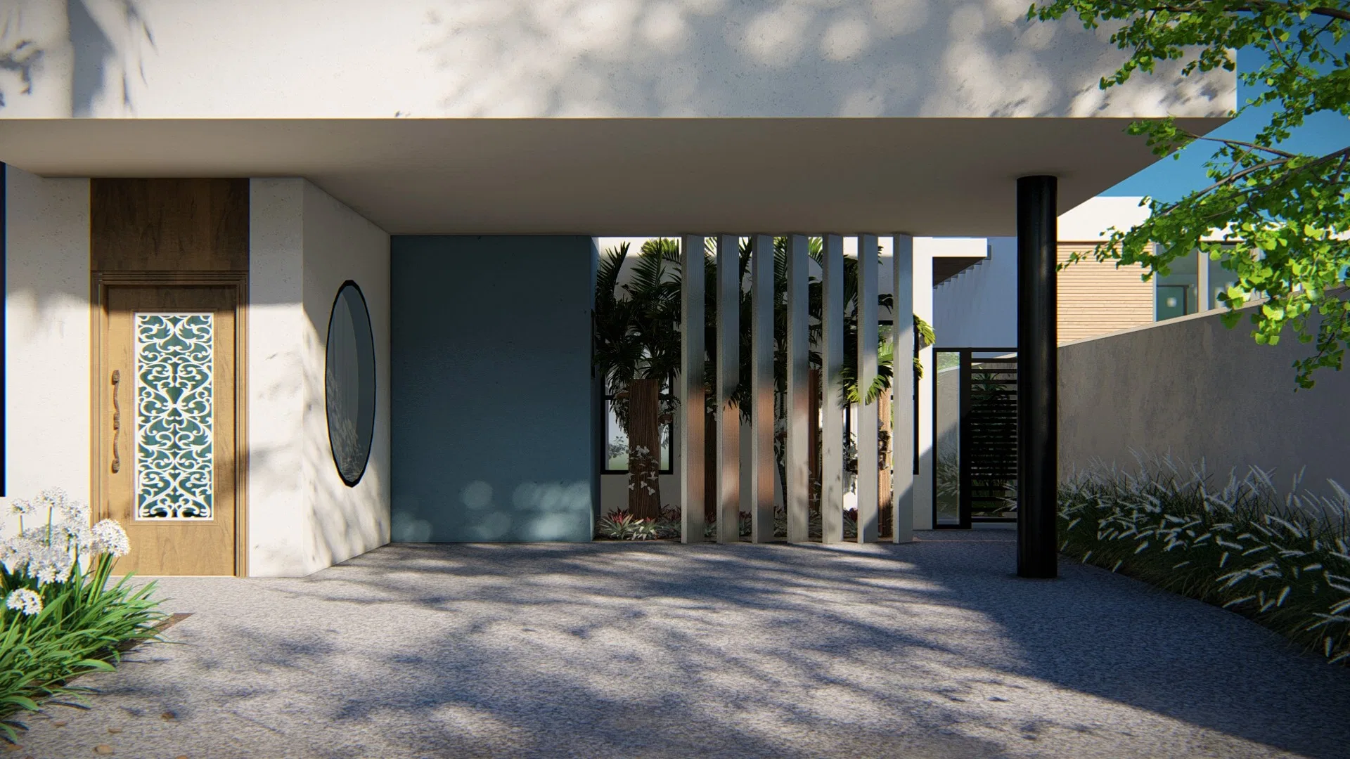 Visualização arquitetônica do projeto Marcia — GRON 3D