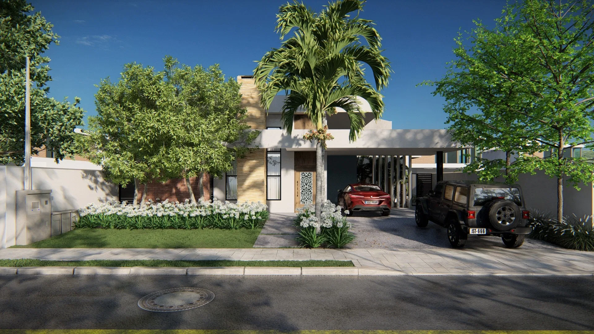 Visualização arquitetônica do projeto Marcia — GRON 3D