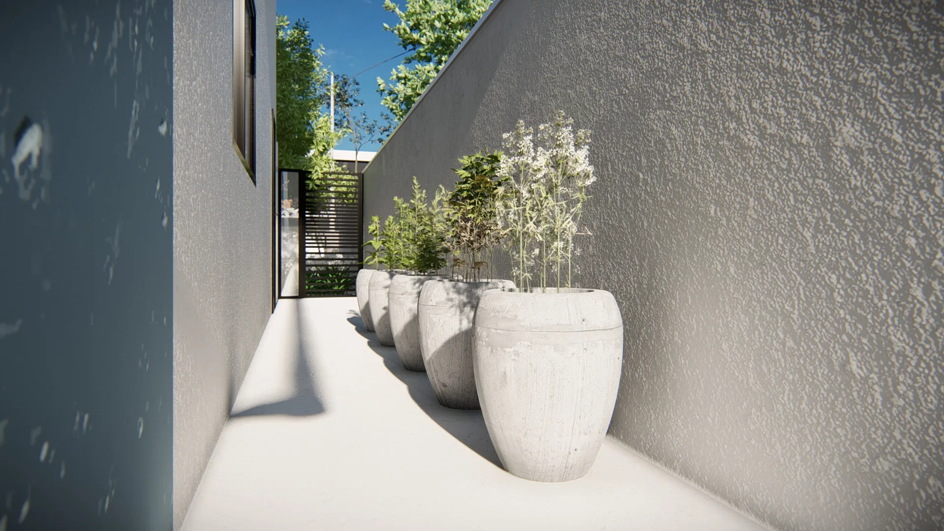 Visualização arquitetônica do projeto Marcia — GRON 3D