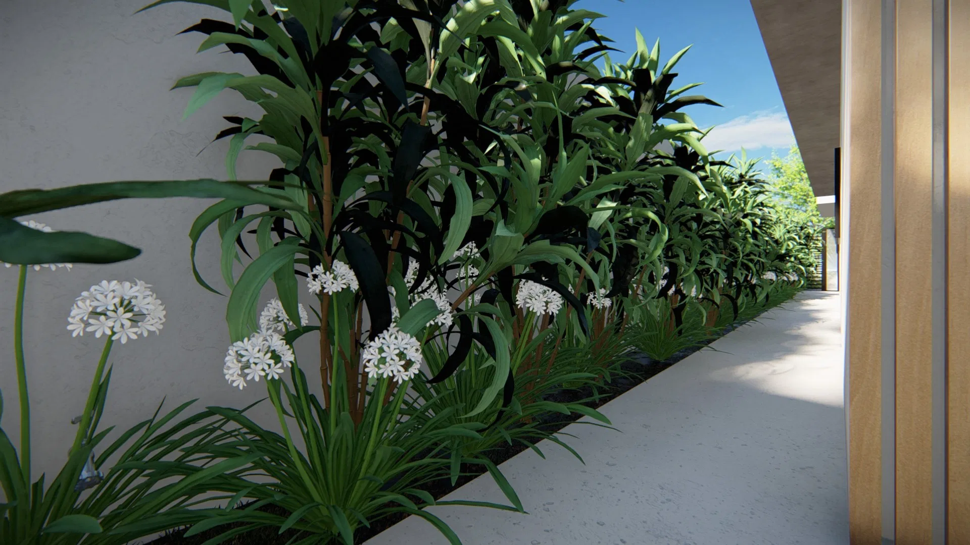 Visualização arquitetônica do projeto Marcia — GRON 3D